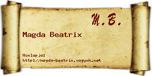 Magda Beatrix névjegykártya