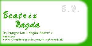 beatrix magda business card